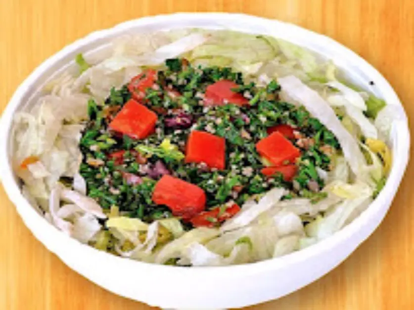 Fresh Tabouli Salad at ZamZam Wraps in Regina, SK