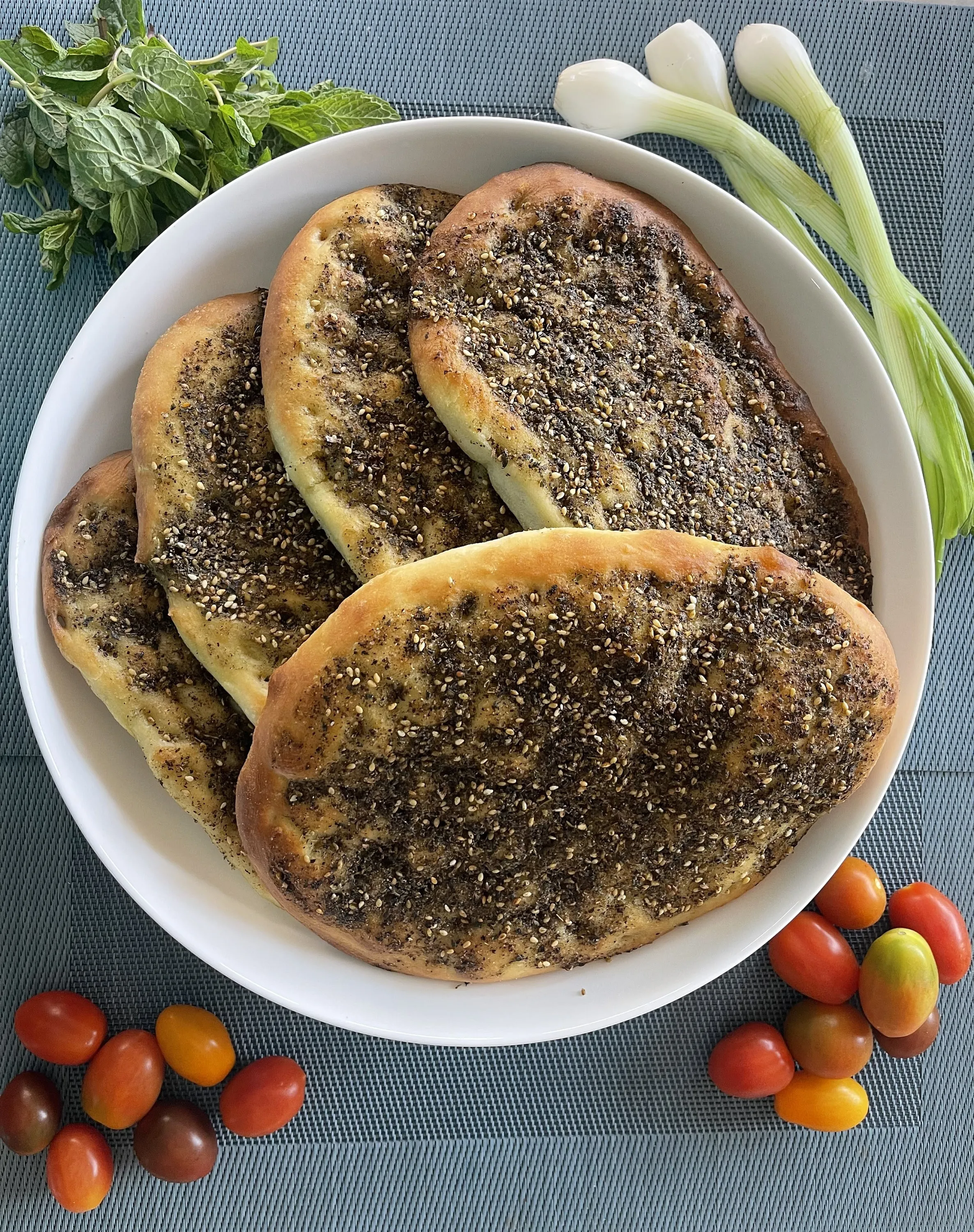 Delicious Zaatar Pie at ZamZam Wraps in Regina, SK